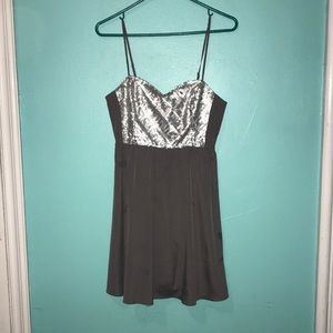 Sweet heart sequin mini dress